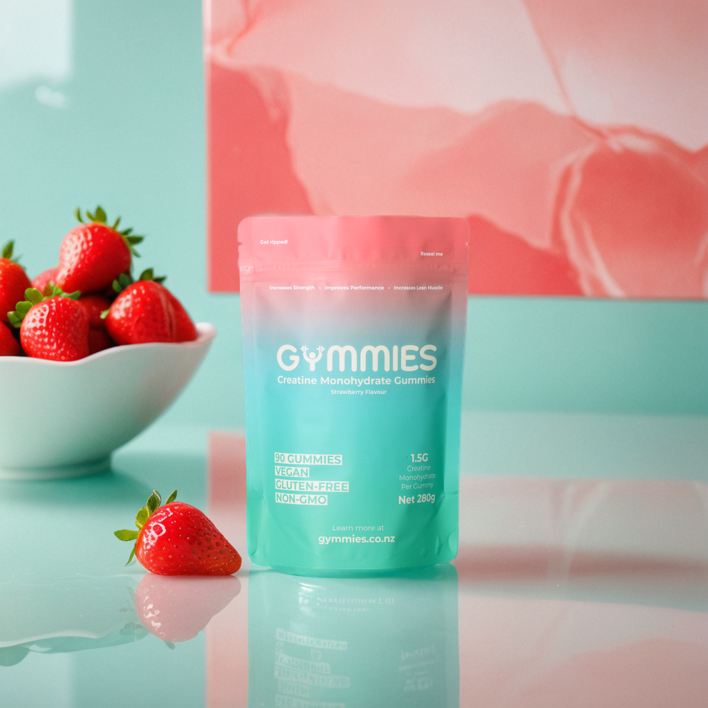gymmies creatine gummies nz vegan and gluten free strawberry